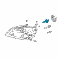 OEM 2004 Honda Insight Bulb, (H4) Diagram - 33111-S6D-G01HE