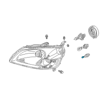 OEM 2006 Honda Civic Bulb (12V 5W 3Cp) (Stanley) Diagram - 34901-SB0-671