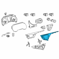 OEM Toyota Camry Dash Control Unit Diagram - 86140-33390