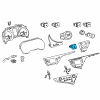 OEM 2018 Toyota Camry Hazard Switch Diagram - 84332-33100