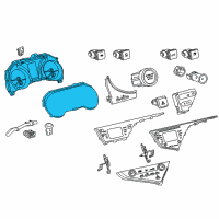 OEM 2018 Toyota Camry Cluster Assembly Diagram - 83800-33Q10