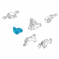 OEM 2004 Honda Insight Bracket, Engine Mounting Diagram - 11910-PHM-000