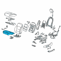 OEM 2022 Chevrolet Blazer Seat Cushion Pad Diagram - 84773535