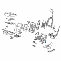 OEM 2019 Chevrolet Blazer Lumbar Switch Diagram - 84472906