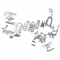 OEM Chevrolet Blazer Seat Switch Knob Diagram - 84342642