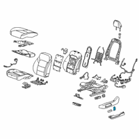 OEM Chevrolet Blazer Seat Switch Knob Diagram - 84342651