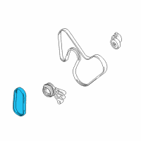 OEM 2003 Chevrolet Tracker Belt, Fan Diagram - 91174492