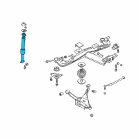 OEM 1998 Cadillac Seville Absorber Asm, Rear Leveling Shock Diagram - 19299843