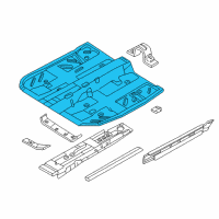 OEM 2002 Chrysler Sebring Pan-Front Floor Diagram - MR535262