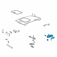 OEM Lexus LS430 Lamp Assy, Rear Room, RH Diagram - 81250-50130-B0