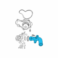 OEM 2001 Dodge Neon Tube-Water Inlet Diagram - 4777171AB