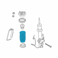 OEM 2019 BMW 640i Gran Coupe Rear Coil Spring Diagram - 33-53-6-795-438