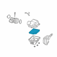 OEM 2021 Jeep Grand Cherokee Air Cleaner Diagram - 53010798AD