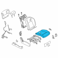 OEM 2005 Infiniti FX45 Pad-Front Seat Cushion Diagram - 87311-CG700