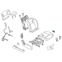 OEM 2006 Infiniti FX45 Front Seat Switch Assembly, Right Diagram - 87016-CG702