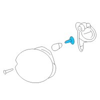 OEM Pontiac Bulb, Front Fog Lamp Diagram - 12450061