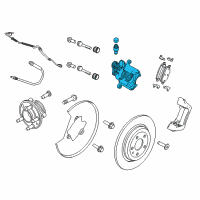 OEM 2011 Lincoln MKT Caliper Diagram - FB5Z-2552-A