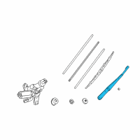OEM Toyota RAV4 Wiper Arm Diagram - 85241-42020