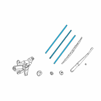 OEM 1996 Toyota RAV4 Blade Refill Diagram - 85214-YZZD2