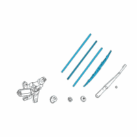 OEM 1997 Toyota RAV4 Blade Diagram - 85212-YZZ14-TM