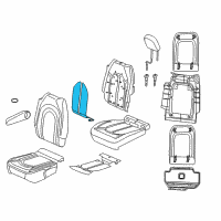 OEM Chrysler Pacifica Pad-Seat Back Diagram - 68224696AB