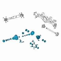 OEM 2020 Lexus GX460 Carrier Assembly, Differential Diagram - 41110-35C90