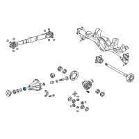 OEM 2022 Lexus GX460 Rear Drive Pinion Front Bearing Diagram - 90366-35157