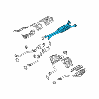 OEM 2012 Hyundai Genesis MUFFLER Assembly-Center Diagram - 28650-3M800