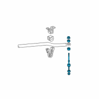 OEM 2004 Ford Mustang Stabilizer Link Diagram - 9U2Z-5A486-A