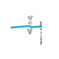 OEM 1999 Ford Mustang Sway Bar Diagram - XR3Z5482BB