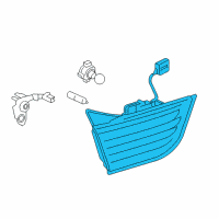 OEM 2014 BMW 435i xDrive Rear Light In Trunk Lid, Left Diagram - 63-21-7-296-101