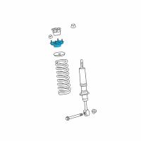 OEM 2016 Lexus LX570 Front Suspension Support Sub-Assembly Diagram - 48609-60080