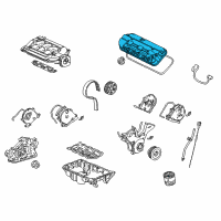 OEM 2005 Honda Odyssey Cover, RR. Cylinder Head Diagram - 12320-RCA-A00