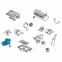 OEM 2007 Honda Accord Pump Assembly, Oil (Yamada) Diagram - 15100-RCA-A03