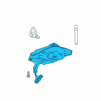 OEM 2005 Pontiac Aztek Spare Carrier Diagram - 19300280