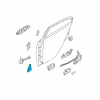 OEM Kia Rio5 Hinge Assembly-Rear Door Lower Diagram - 793501G000