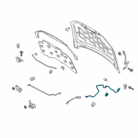 OEM 2014 Ford Fusion Release Cable Diagram - DS7Z-16916-G