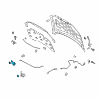 OEM 2020 Ford SSV Plug-In Hybrid Latch Diagram - DS7Z-16700-C