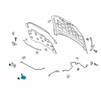 OEM Ford Police Responder Hybrid Latch Diagram - DS7Z-16701-B