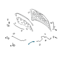 OEM Ford Fusion Release Cable Extension Diagram - DS7Z-16916-A