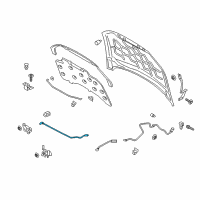 OEM 2015 Ford Fusion Release Cable Extension Diagram - DS7Z-16916-H