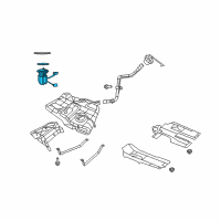 OEM 2010 Chrysler Sebring Module-Fuel Pump/Level Unit Diagram - 68033083AE