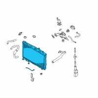 OEM 2005 Hyundai Tiburon Radiator Assembly Diagram - 25310-2C106