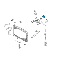 OEM Hyundai Tiburon Fitting-Coolant Inlet Diagram - 25631-37100