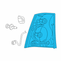 OEM 2005 Chrysler Pacifica Lamp-Tail Stop Turn SIDEMARKER Diagram - 5103330AB