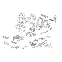 OEM Saturn Seat Switch Knob Diagram - 15889530