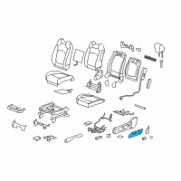 OEM Buick Enclave Switch Panel Diagram - 22914484