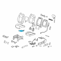 OEM 2014 Buick Enclave Seat Cushion Heater Diagram - 23448452