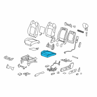 OEM 2016 Chevrolet Traverse Seat Cushion Pad Diagram - 22914420