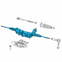 OEM 2015 Dodge Challenger Gear-Rack And Pinion Diagram - 68243433AE
